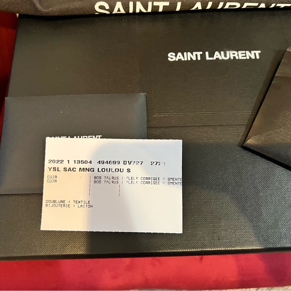 SOLD- Saint Laurent Small Loulou Dark Beige - Picture 12 of 15